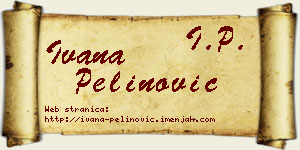 Ivana Pelinović vizit kartica